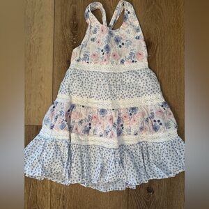 Tommy Bahama Pink and Blue Floral Kids Dress